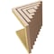 Ekena Millwork 8"W x 8"D x 8"H Wide Landon Rough Cedar Woodgrain TimberThane Corbel, Primed Tan CORUR08X08X08LANRCPR - alternate 6